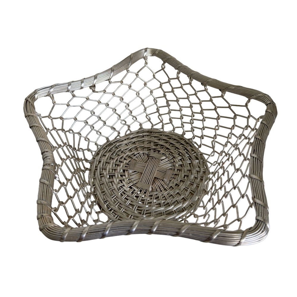 Elegant Star-Shaped Woven Basket